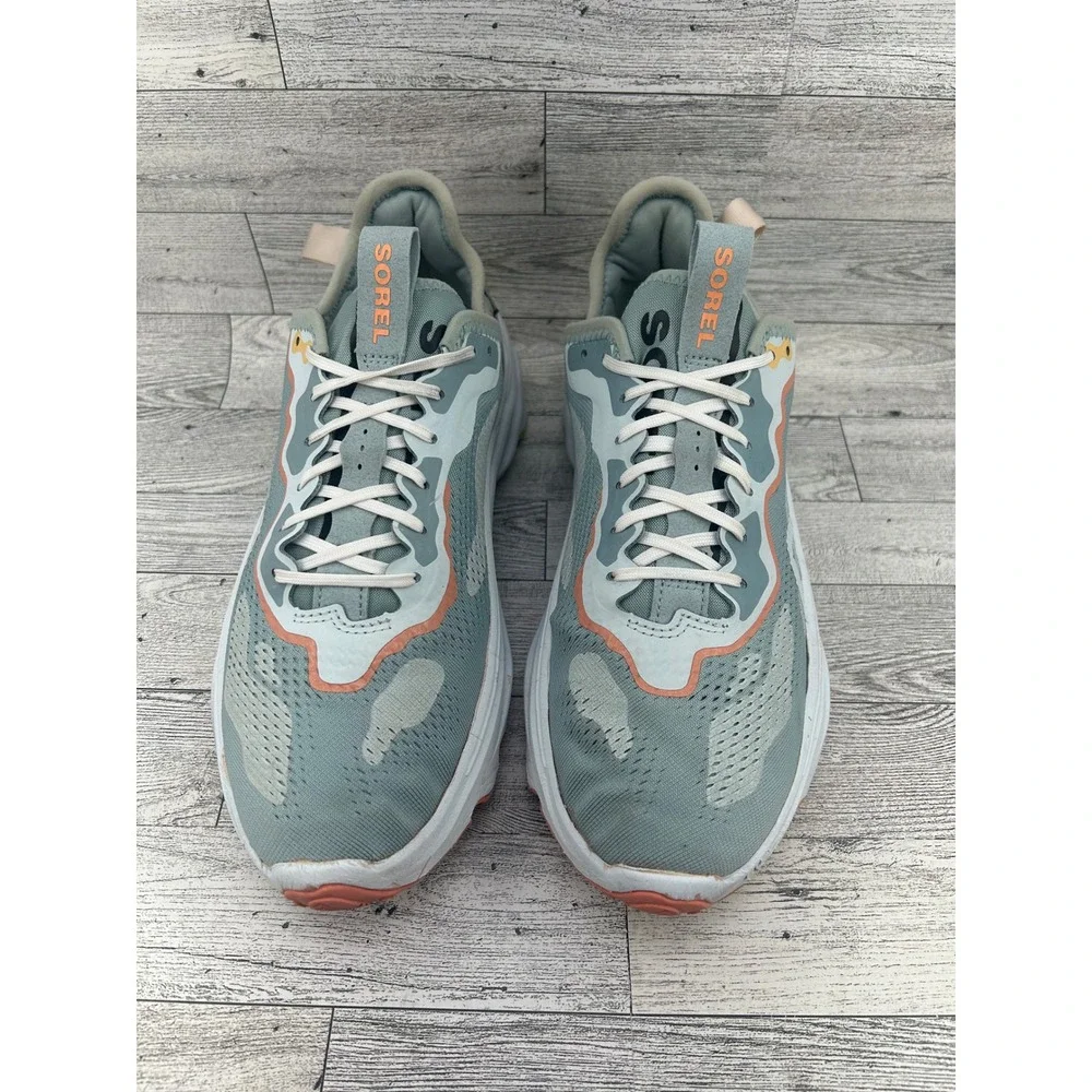 Sorel Kinetic Breakthru Sport Shoes Women's Size 9.5‎ Teal Orange White Yellow